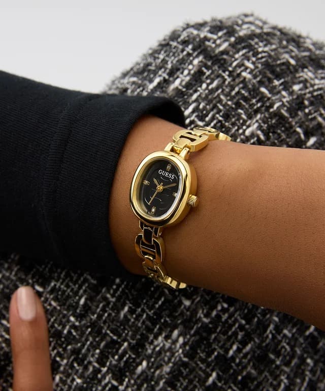GUESS Ladies 21mm Gold Tone Analog Watch GW0982L2