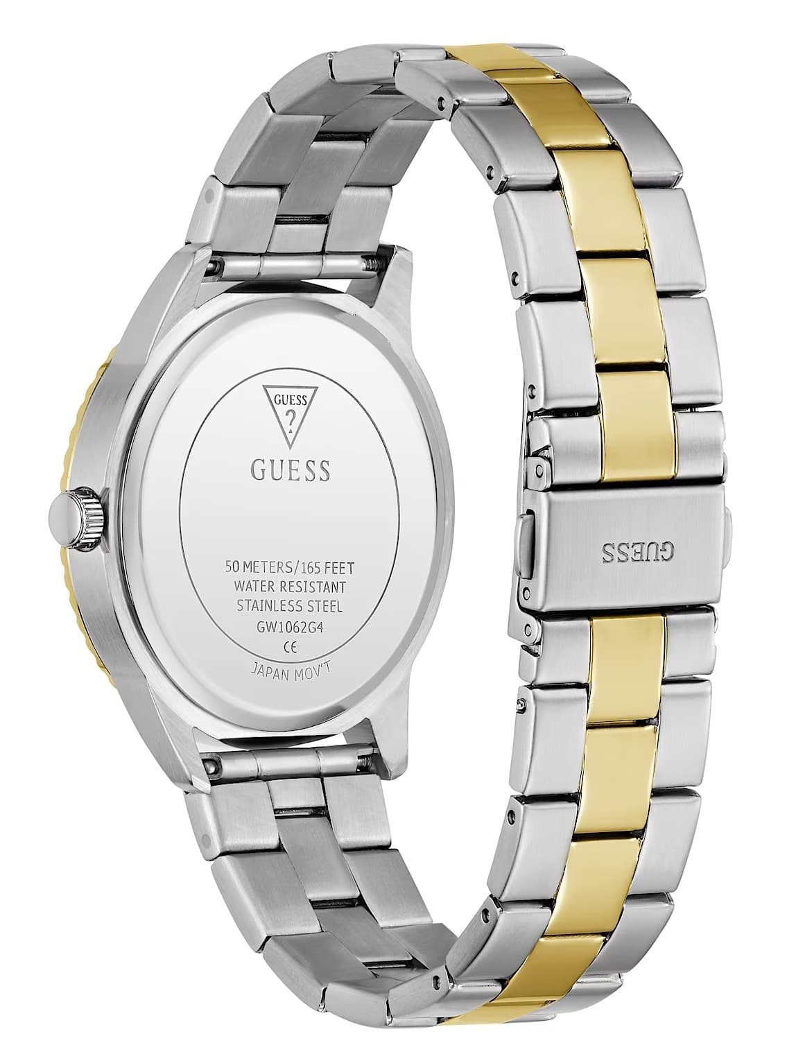 Guess 40mmSilver-tone and gold analog watch GW1062G4