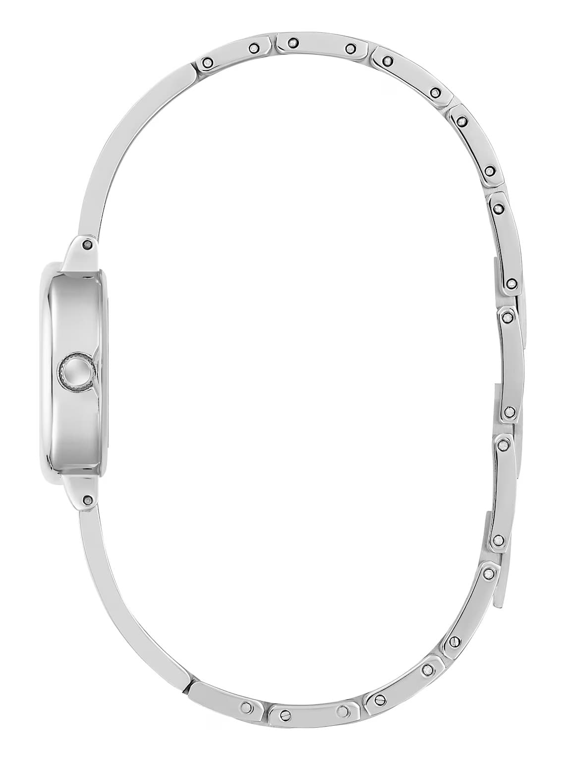 Guess Silver-Tone Oval Analog Watch GW0924L1