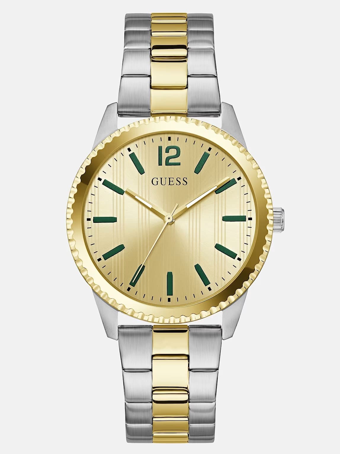 Guess 40mmSilver-tone and gold analog watch GW1062G4
