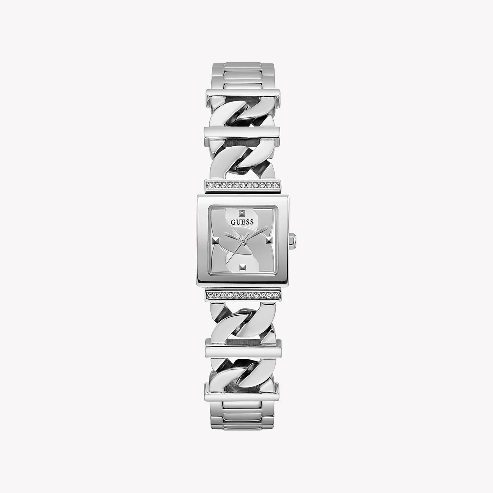 Guess Women's Silver Stainless Steel Watch 21mm Silver Dial GW0603L1