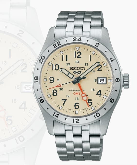 Seiko 5 Sports Field Automatic "Desert Sand" Dial GMT HDB002K1